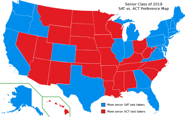 Sat act preference map