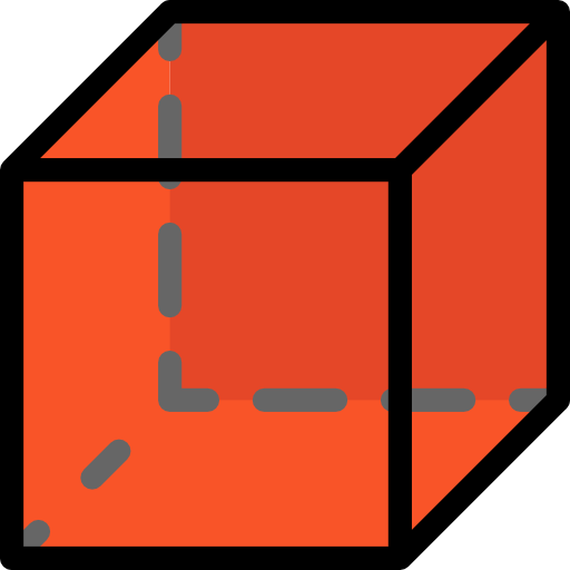 A cube used in geometry