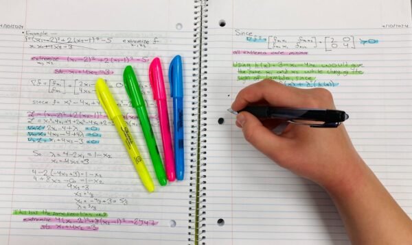 Color coded calculus notes